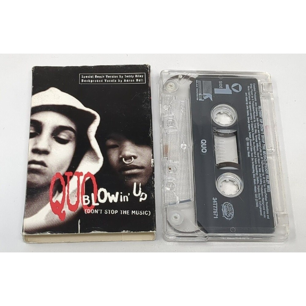 Quo Blowin' Up Don't Stop The Music Teddy Riley Mix Single Hip-Hop Cassette Tape